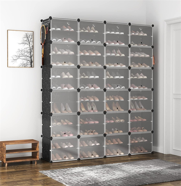 Plastic shoe rack